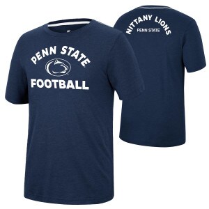 navy t-shirt Penn State Football on front Nittany Lions Penn State on back